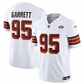 Men & Women & Youth Cleveland Browns #95 Myles Garrett White 2023 F.U.S.E. 1946 Collection Vapor Untouchable Limited Stitched Jersey,baseball caps,new era cap wholesale,wholesale hats